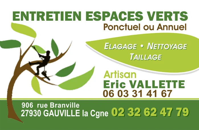 Carte Visite Eric VALLETTE